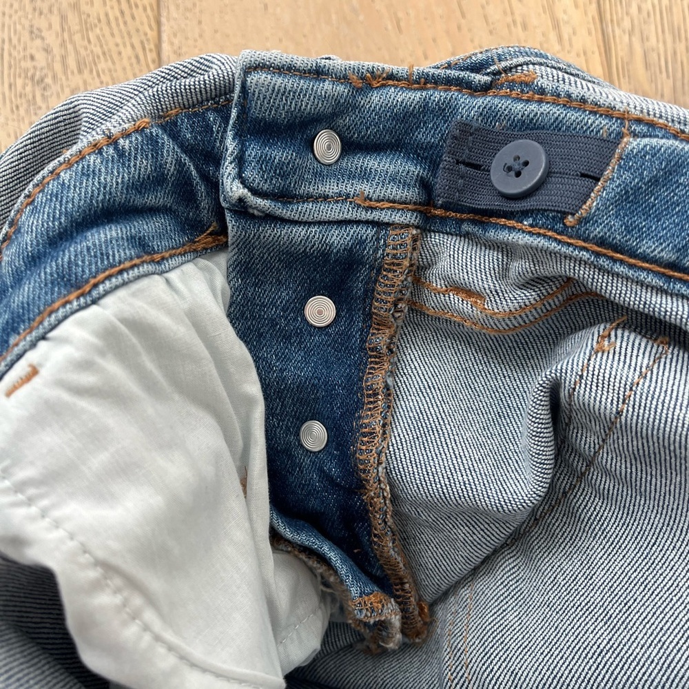 Ingrid Isabel Maternity Shortall Overall Blue Denim Size 6 Summer Casual - Picture 3 of 6